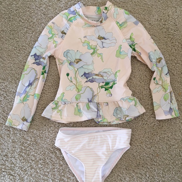 Janie and Jack Other - 3T Swim bottom and long sleeve rash guard